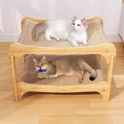 KPYTE Lit à deux étages avec griffoir pour chat
