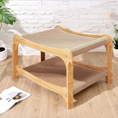 KPYTE Lit à deux étages avec griffoir pour chat