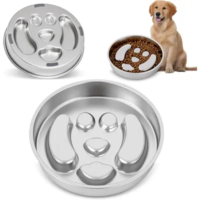KPYTE Comedero antideslizante de acero inoxidable para perros