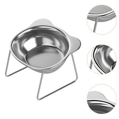 KPYTE Gamelle surélevée en acier inoxydable pour chat et chien