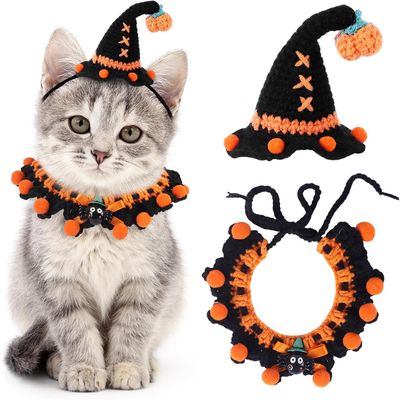 IntiMeg Costume d'Halloween bonnet écharpe pour Chats et chiens
