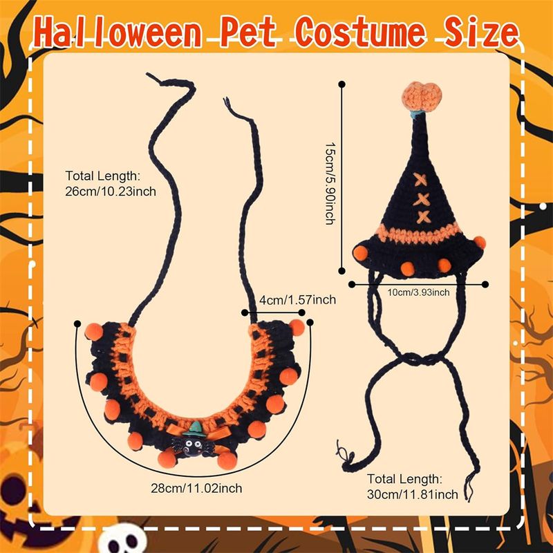 Chapeau Halloween Pour Chien Et Chat - Déguisement Tête De Chauve-Souris à Œil - Lanière Réglable - Taille Moyenne - 10