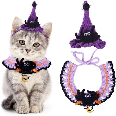 IntiMeg Costume d'Halloween bonnet écharpe pour Chats et chiens