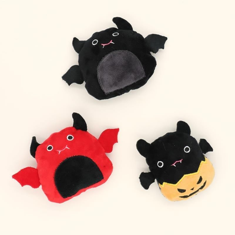 ZooVenture Set de 3 Jouets Halloween - Diable, Chauve-souris, Citrouille