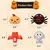 ZooVenture Set 8 Peluches Halloween - Citrouille, Araignée, Chauve-souris