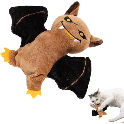 ZooVenture Jouet Interactif Automatique pour Chat - Forme Chauve-souris