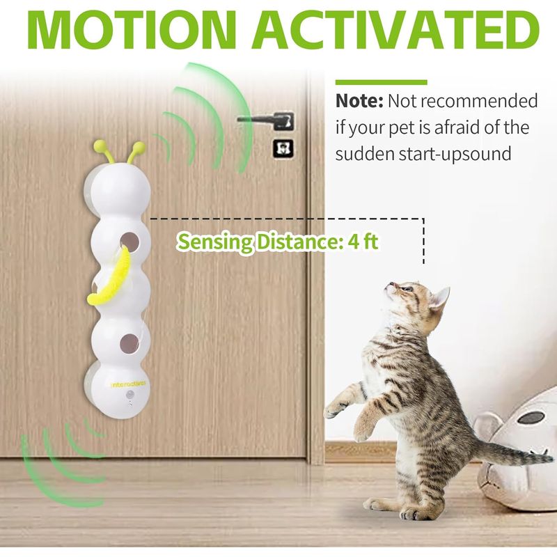 KPYTE Jouet intelligent pour chat avec bâton de divertissement