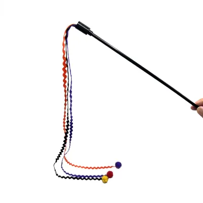 IntiMeg Canne d'Halloween à pêche Teaser pour chat,2PCS