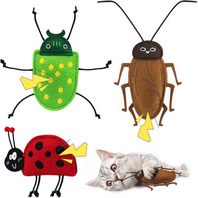 KPYTE Jouet pour chat à l'herbe à chat Bug