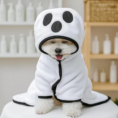 ZooVenture Super saugfähiger Halloween-Bademantel für Hunde und Katzen ZooVenture Super saugfähiger Halloween-Bademantel für Hunde und Katzen