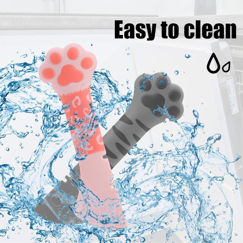 KPYTE Cuillère à nourriture en silicone pour chat et chien