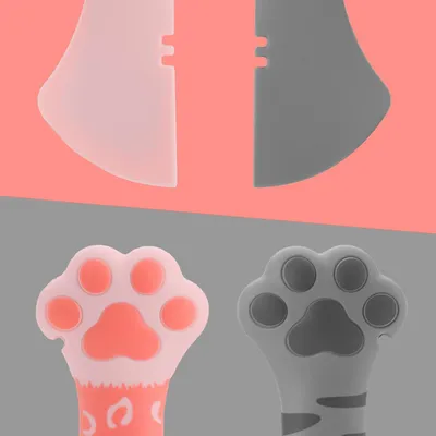 KPYTE Cuillère à nourriture en silicone pour chat et chien