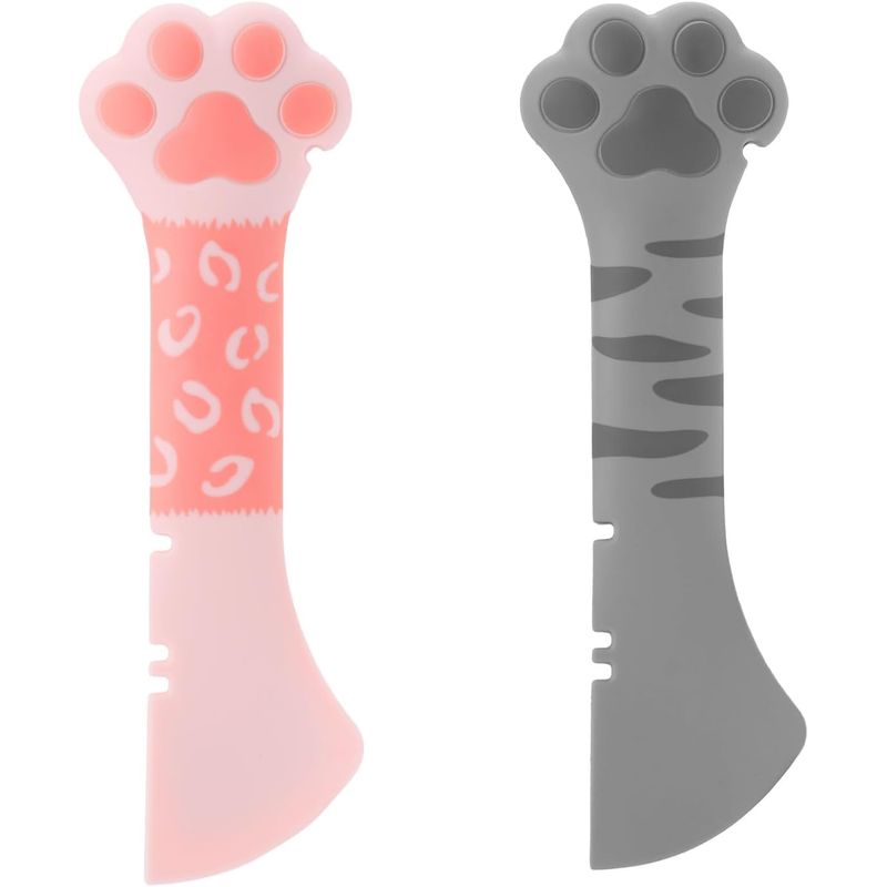 KPYTE Cuillère à nourriture en silicone pour chat et chien