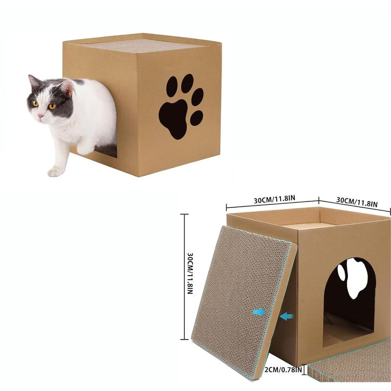 KPYTE Lit pour chat et griffoir