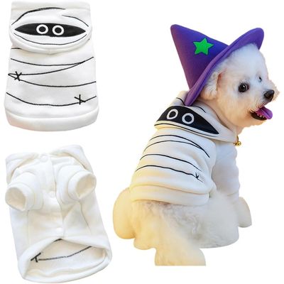 ZooVenture Sweat à Capuche Halloween Léger pour Chien et Chat - Style Momie