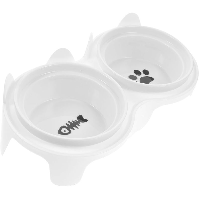 Gamelle double en céramique pour chat