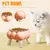 KPYTE Gamelle haute en verre à quatre pieds pour chat