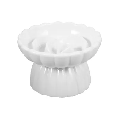 KPYTE Gamelle surélevée en céramique pour chat à alimentation lente