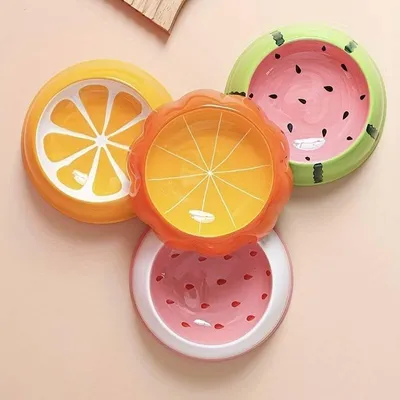 KPYTE Gamelle pour chat en céramique en forme de fruit