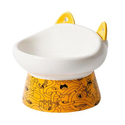 KPYTE Gamelle pour chat en céramique avec cuillère