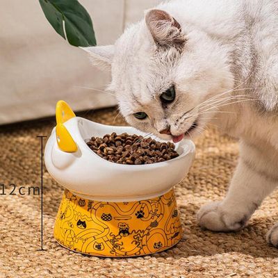 KPYTE Gamelle pour chat en céramique avec cuillère