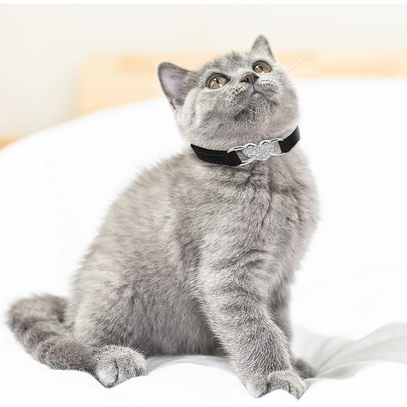 KPYTE Collier pour chat en forme de cœur