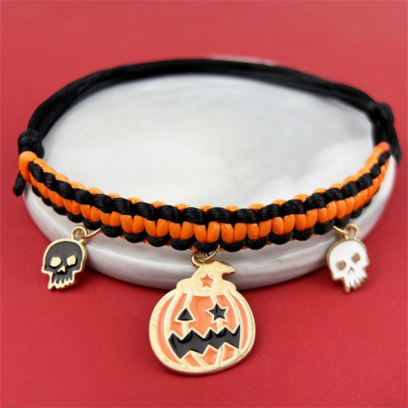 IntiMeg Fantôme de citrouille colliers d'Halloween réglables pour chat