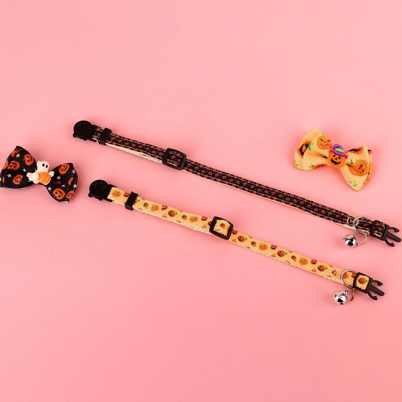 ZooVenture 2 x Colliers pour Chat Halloween - Amovibles avec Clochettes