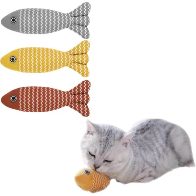 Jouets interactifs en peluche pour chats