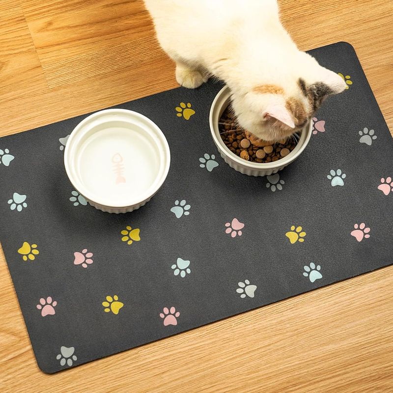 KPYTE Tapis d'alimentation pour chien