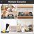 KPYTE Tapis d'alimentation antisalissure pour chats et chiens