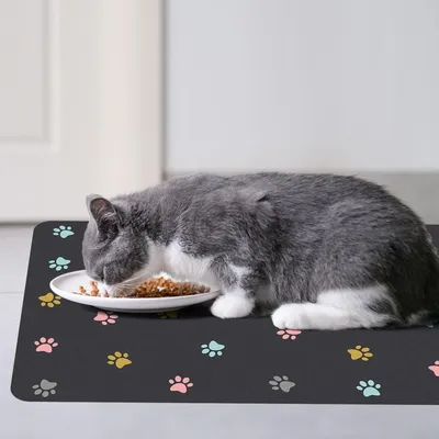 KPYTE Alfombrilla para comer perros