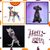 IntiMeg 11 nœuds papillon pour chiens et chats sur le thème d'Halloween