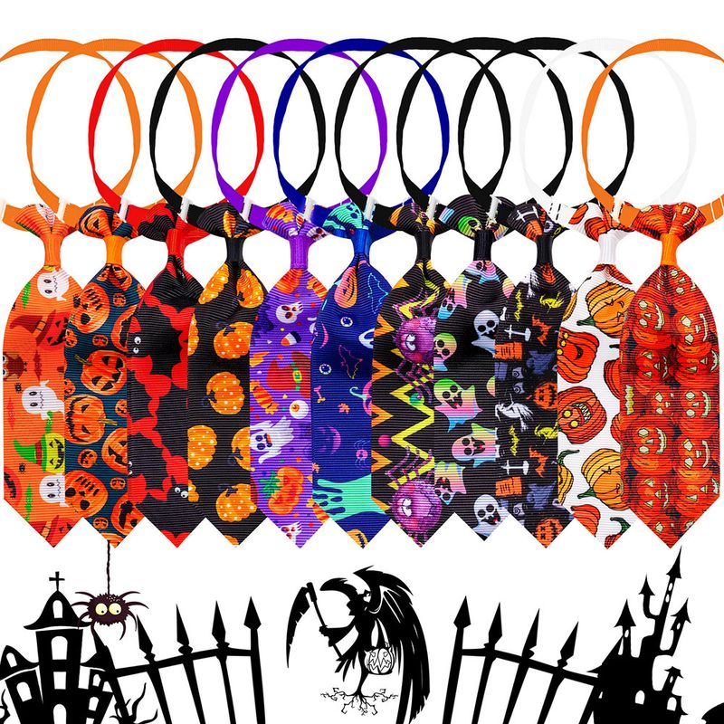 IntiMeg 11 nœuds papillon pour chiens et chats sur le thème d'Halloween