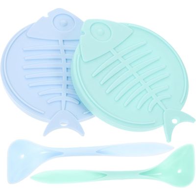 KPYTE Cuillère à couvercle en silicone pour chats et chiens