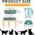 KPYTE Gamelle Slow Food pour chien avec support en bois