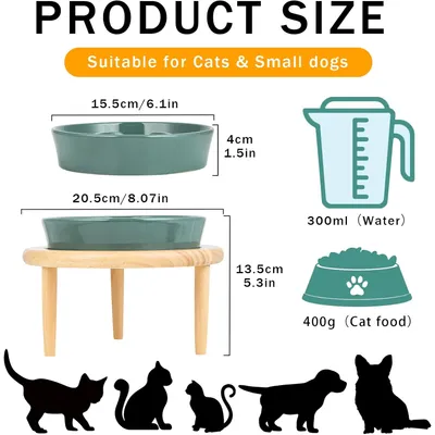 KPYTE Gamelle Slow Food pour chien avec support en bois