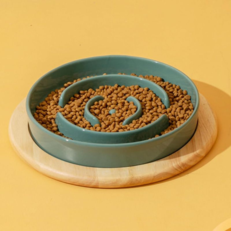 KPYTE Gamelle Slow Food pour chien avec support en bois