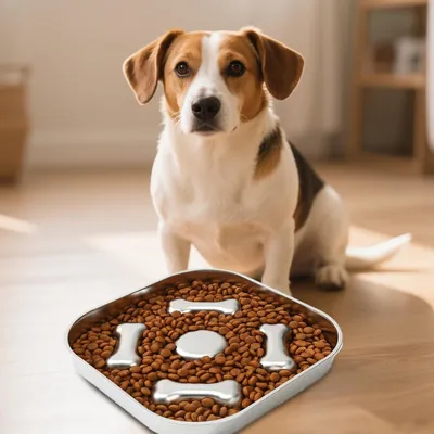 KPYTE Gamelle antidérapante à alimentation lente pour chien