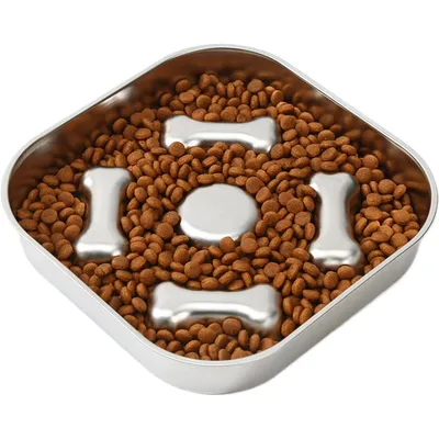 KPYTE Gamelle antidérapante à alimentation lente pour chien