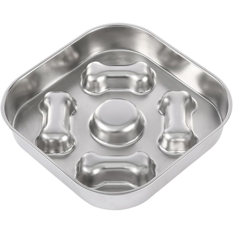 KPYTE Gamelle antidérapante à alimentation lente pour chien