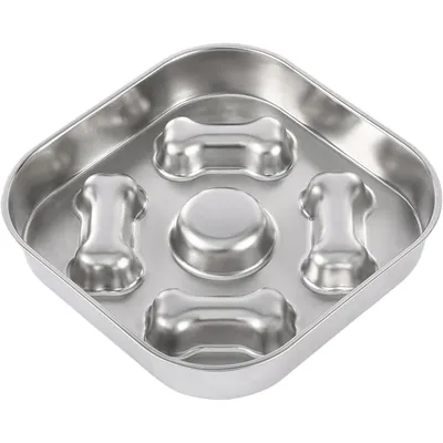 KPYTE Gamelle antidérapante à alimentation lente pour chien