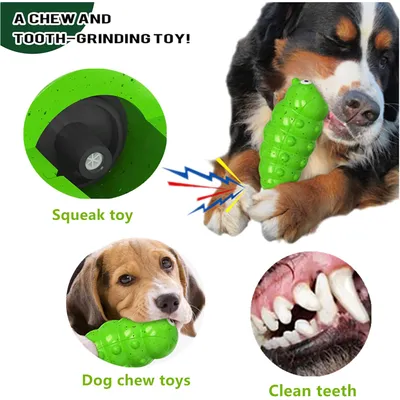 KPYTE Jouet de dentition couineur pour chien