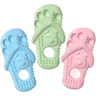 KPYTE Jouet pour chien en forme de pantoufle en caoutchouc