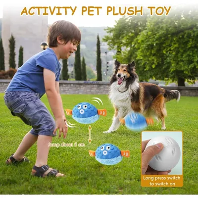 KPYTE Jouets interactifs en peluche pour chiens