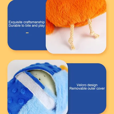 KPYTE Jouets interactifs en peluche pour chiens
