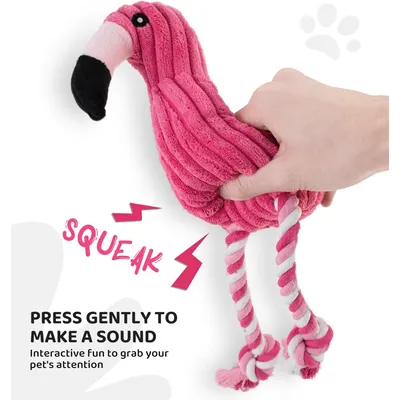 KPYTE Jouet pour chien en velours côtelé