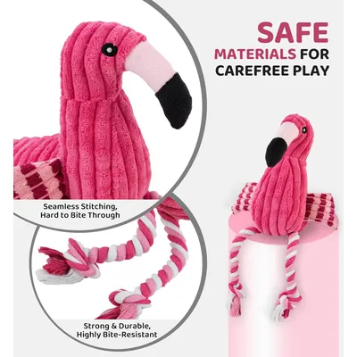 KPYTE Jouet pour chien en velours côtelé