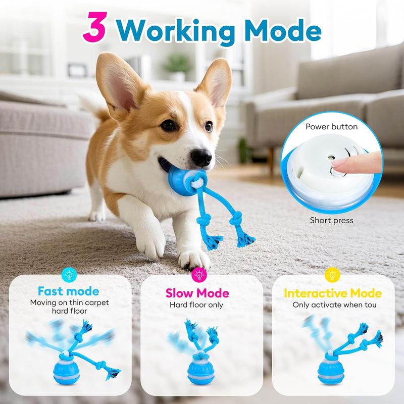 KPYTE Balle jouet interactive pour chien