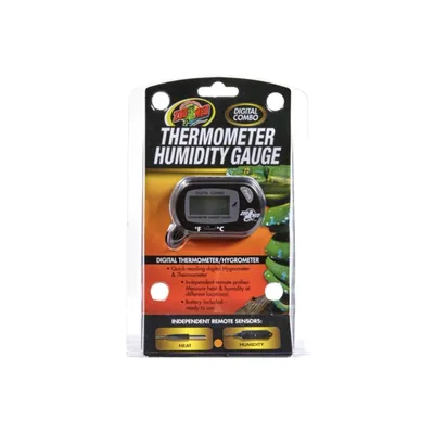 ZooMed - Thermomètre hygromètre digital avec sonde - Chauffage pour Reptile